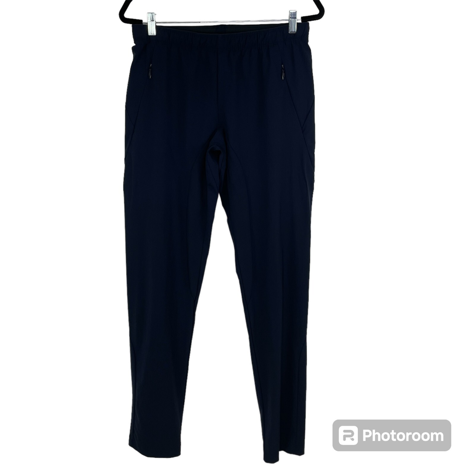 Paskho The Modern Tailored Travel Tech Pants Men Size M Pull On Blue Pockets