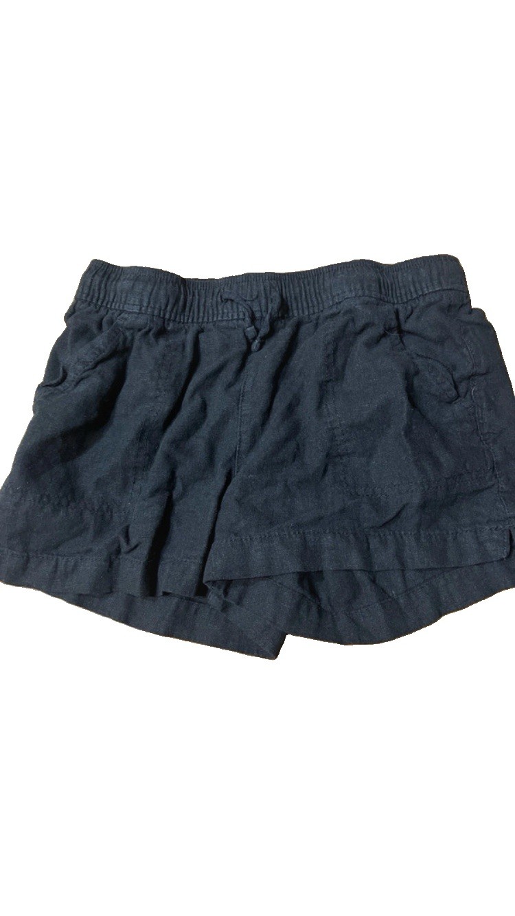 Kids size 10/12 Solid Casual Drawstring Elastic Waist Shorts w/ Pockets Lot of 2