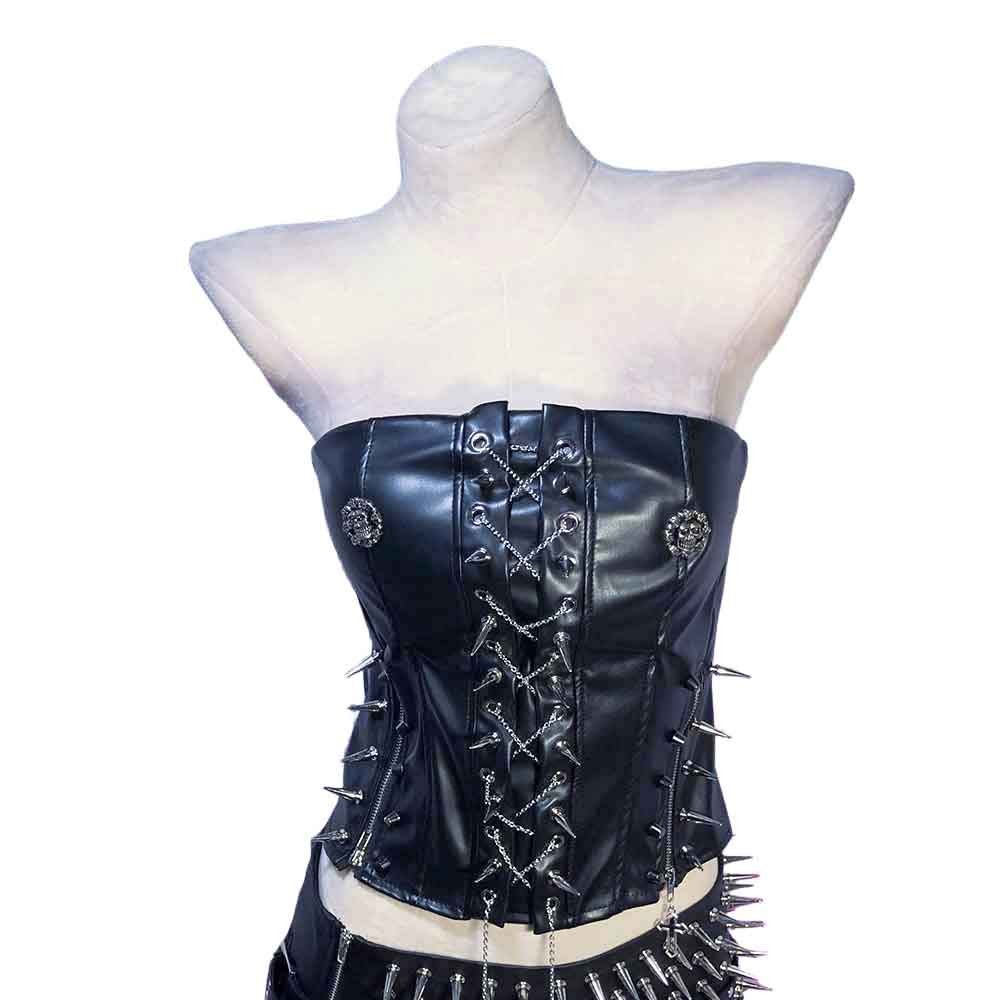 Goth Tops Gothic Tank Grunge Emo Clothing Spiked Y2K Punk Rock Clothes