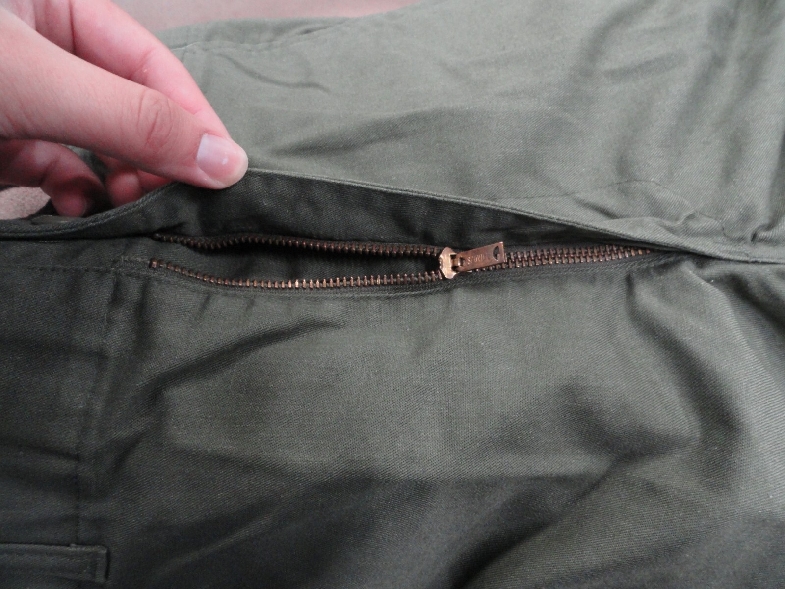 Vintage 80s US Army OG 507 Trousers Utility Pants Military USA Straight Pocket