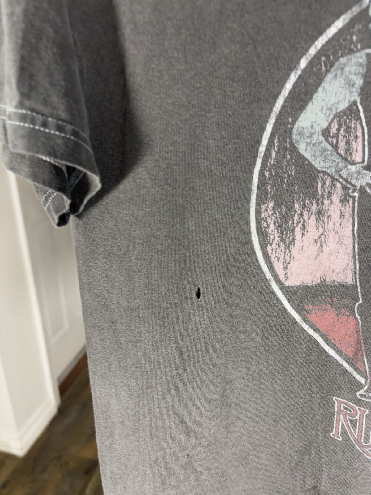 Fleetwood Mac Rumours Graphic Print Unisex Gray Crew Neck T-Shirt Size S
