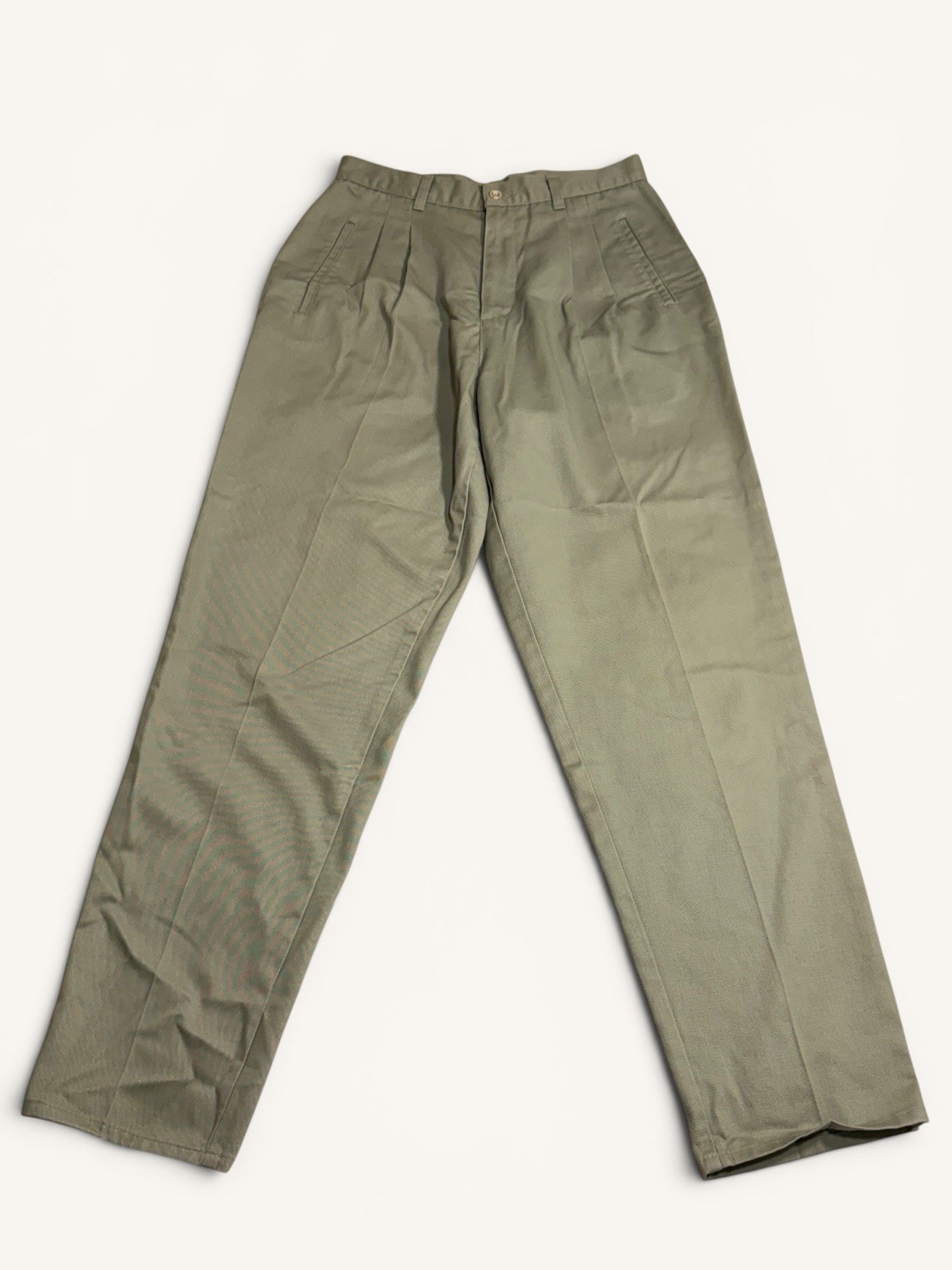 VTG 90s Northern Reflections Pleated Pants Womens Green Cotton Canada – 32W
