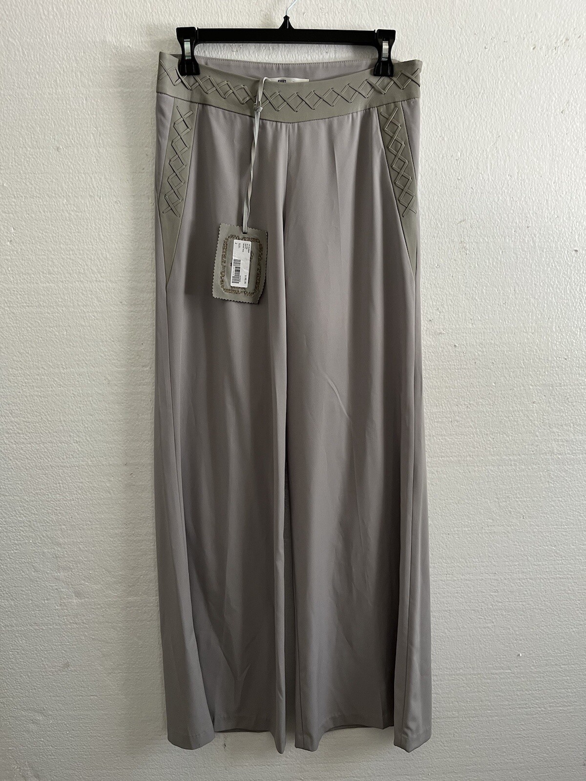 My Tribe Women’s Mastic Stitched Pants Leather Trim Size 2 NWT $190