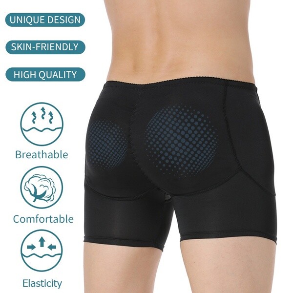 Men Butt Lifter Underwear Boxers Shorts Padded Lift Hip Enhance Pants Shapewear