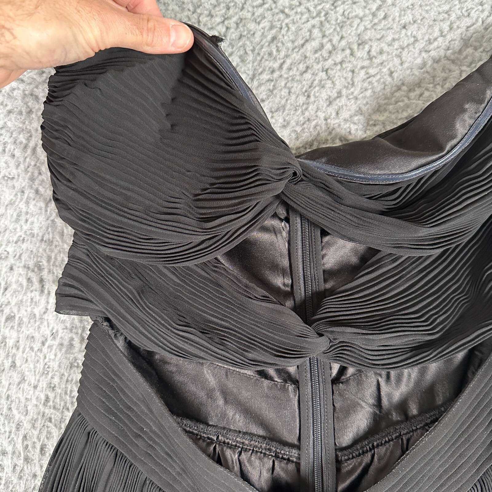 Retrofete Contance Cut Out Romper Womens Small Black Party Cocktail Night Out