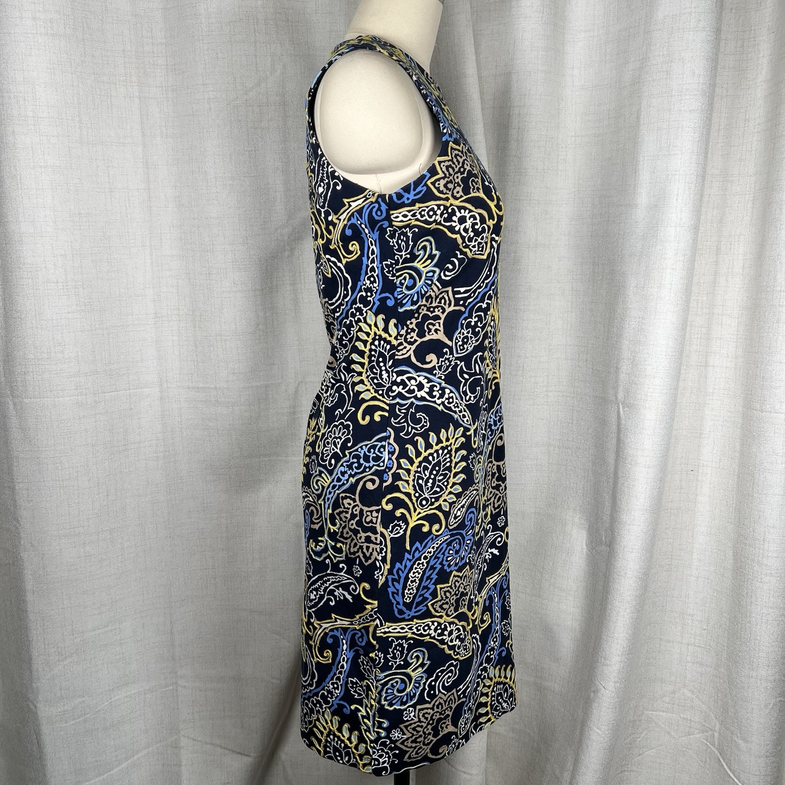 J. McLaughlin Devon Sleeveless Embroidered Bainbridge Dress Paisley Medium