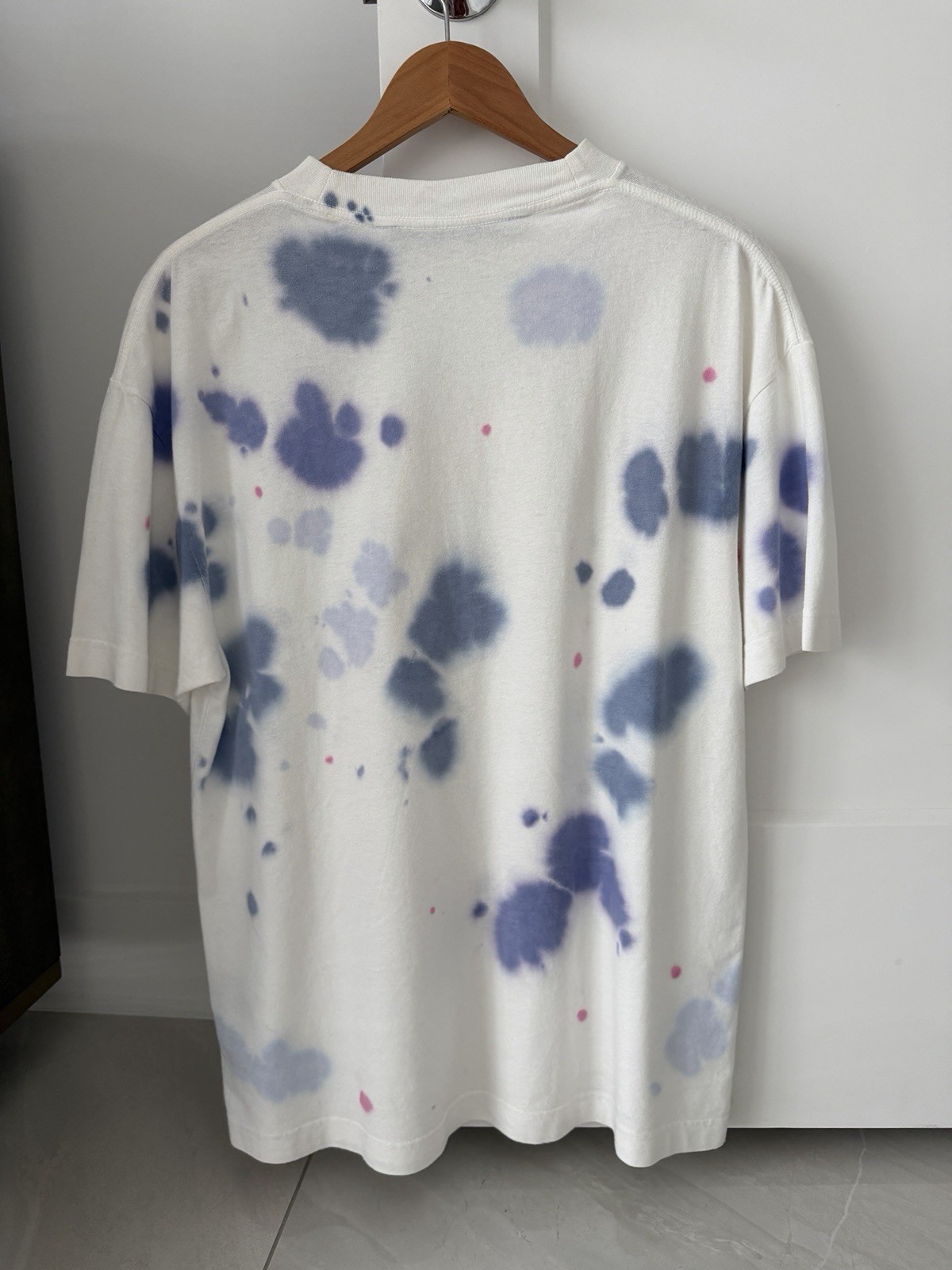 Palm Angels White Tie-Dye New Basic T-Shirt