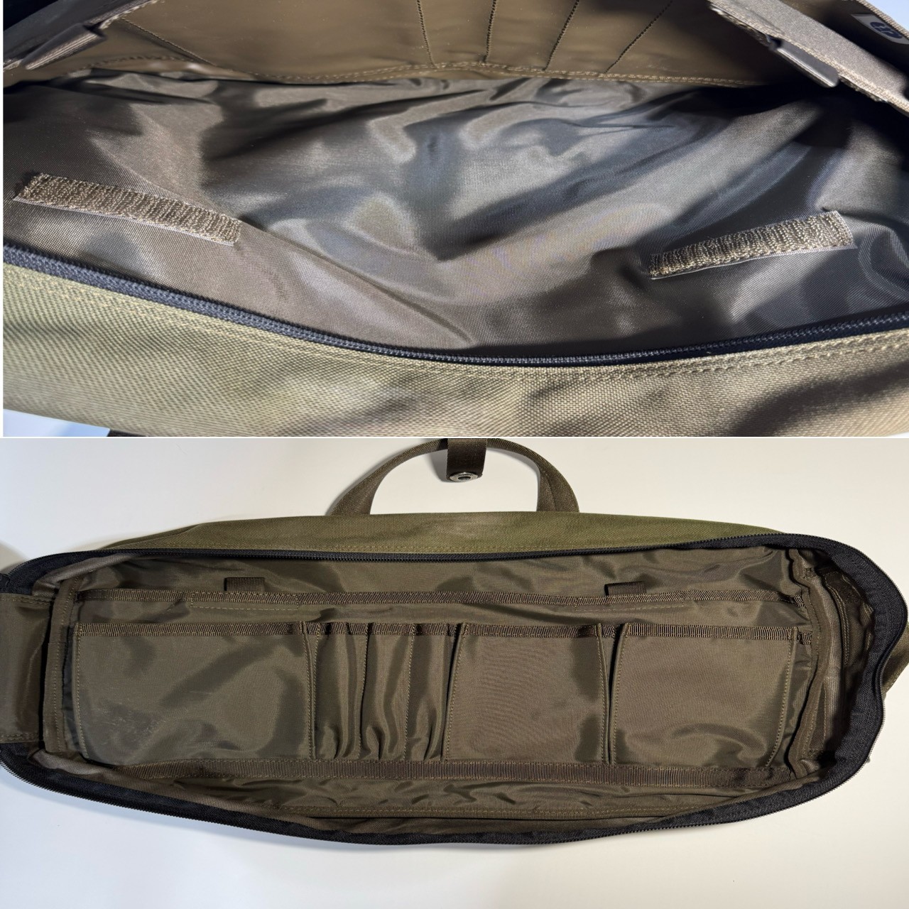 PORTER TENSION 3-Way Briefcase Backpack Olive Green Cordura Nylon Yoshida Japan