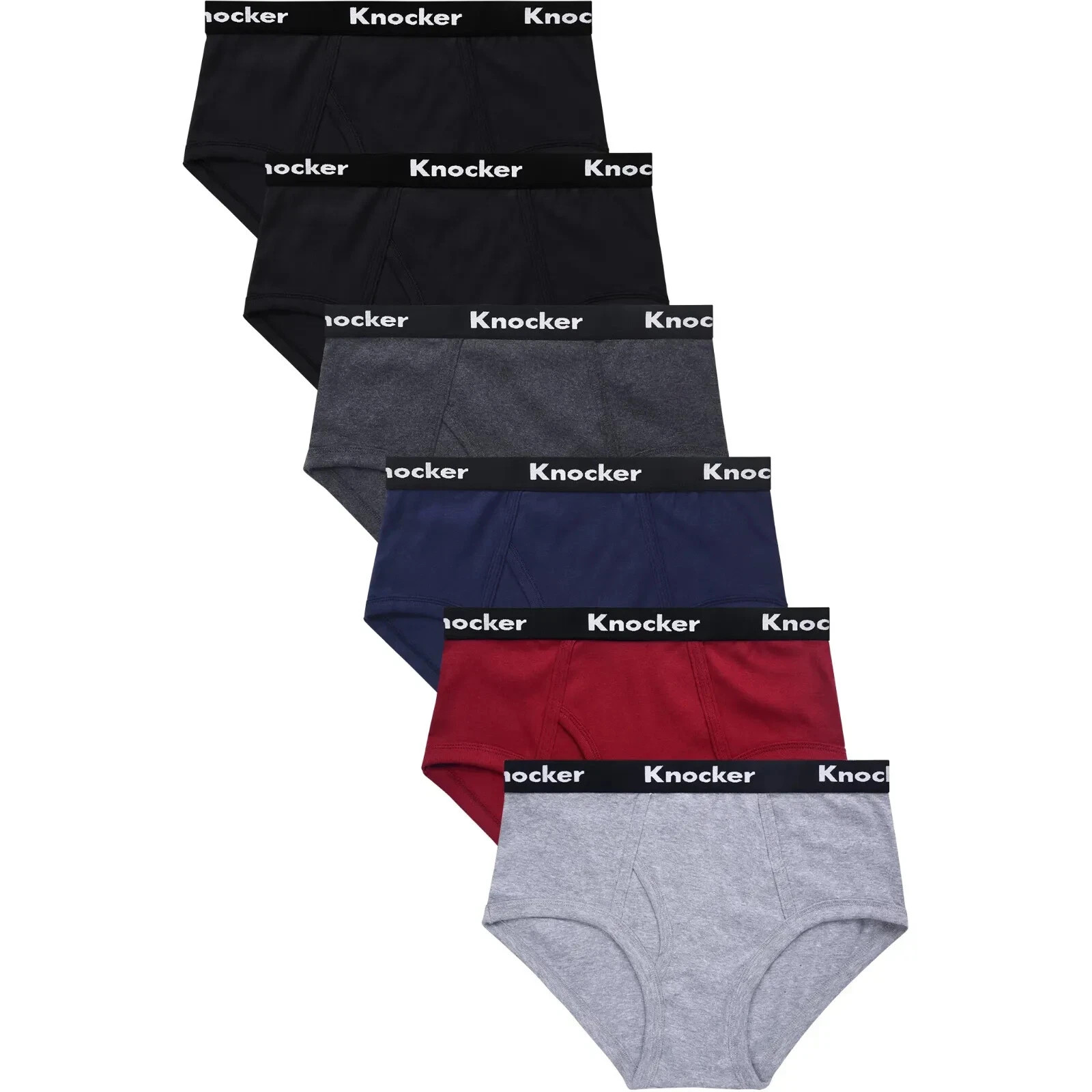 3-6 Pack Men Classic Briefs 100% Cotton Brief Fit Underwear Solid Colors S-XL