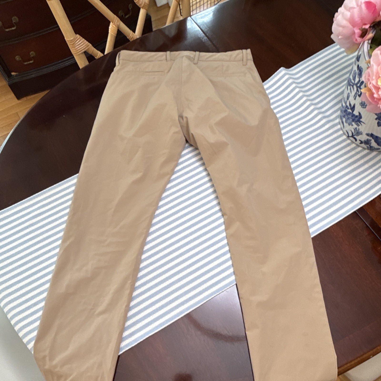 J.Crew Men’s Flex Slim Fit Chino Pants Beige Solid Regular Waist 30 Length 32