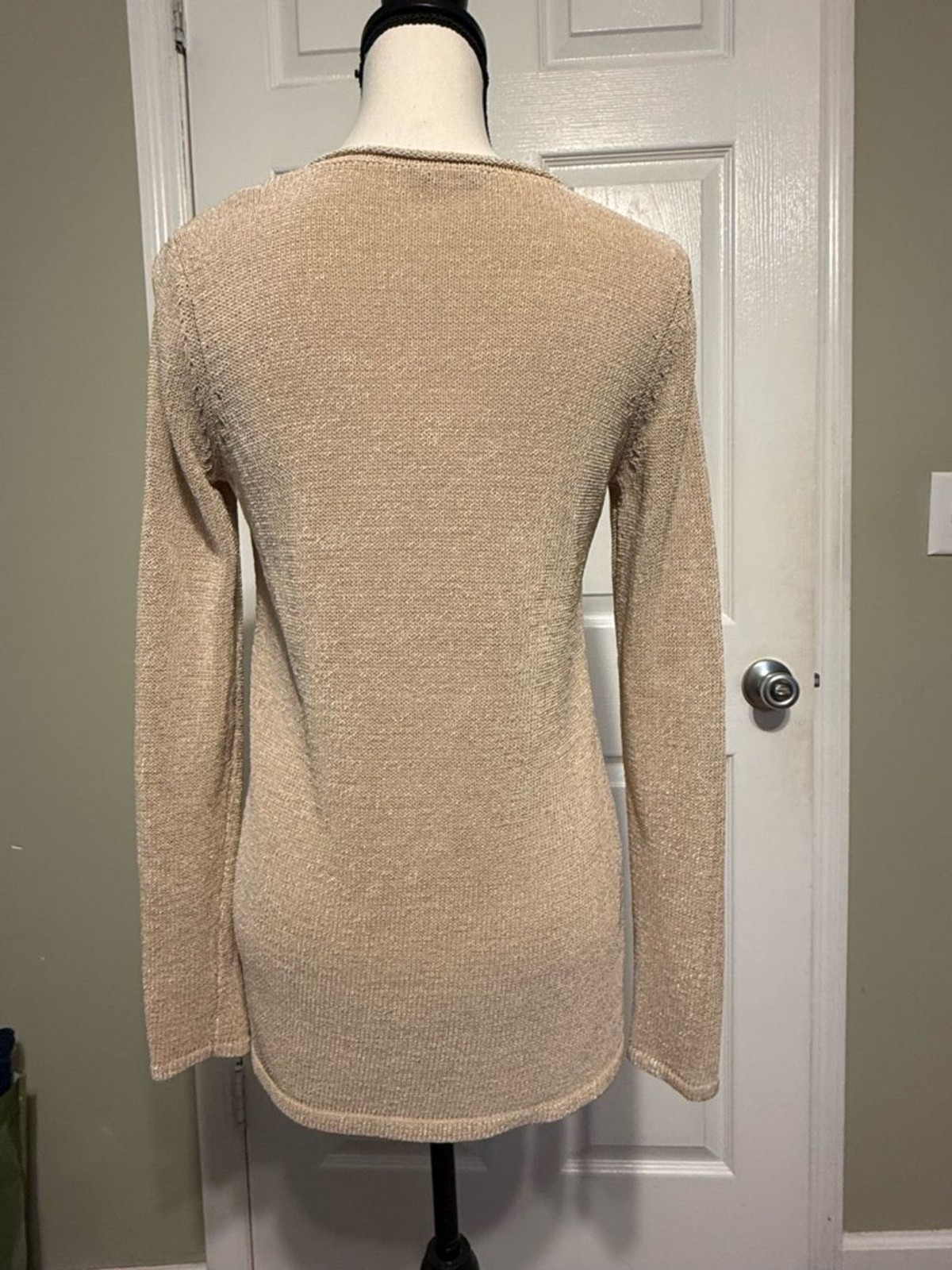 J. McLaughlin Oatmeal Cotton-Blend Sweater