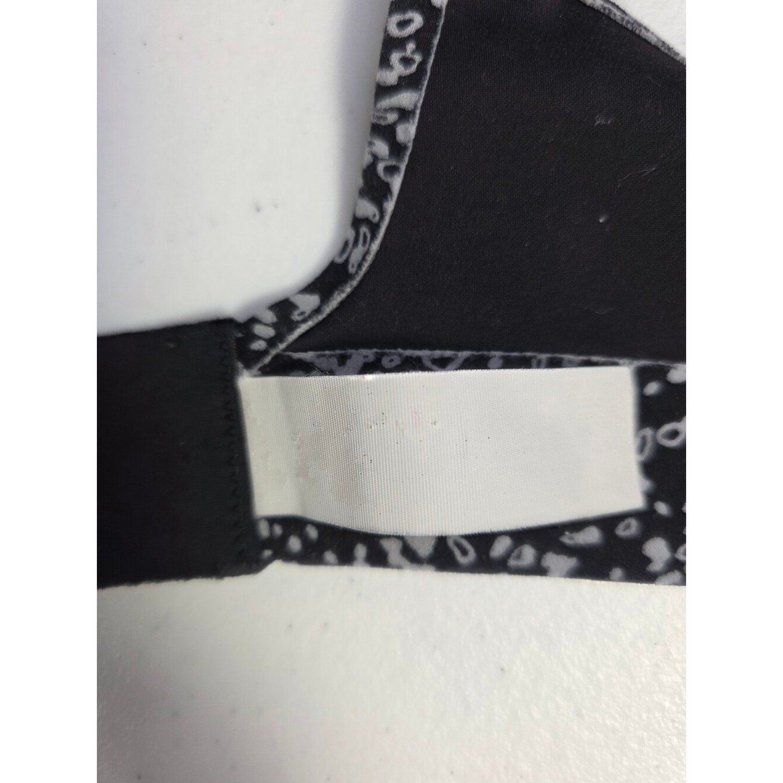 Lululemon In Alignment Bra Black White Print Adjustable Strap Size Unknown