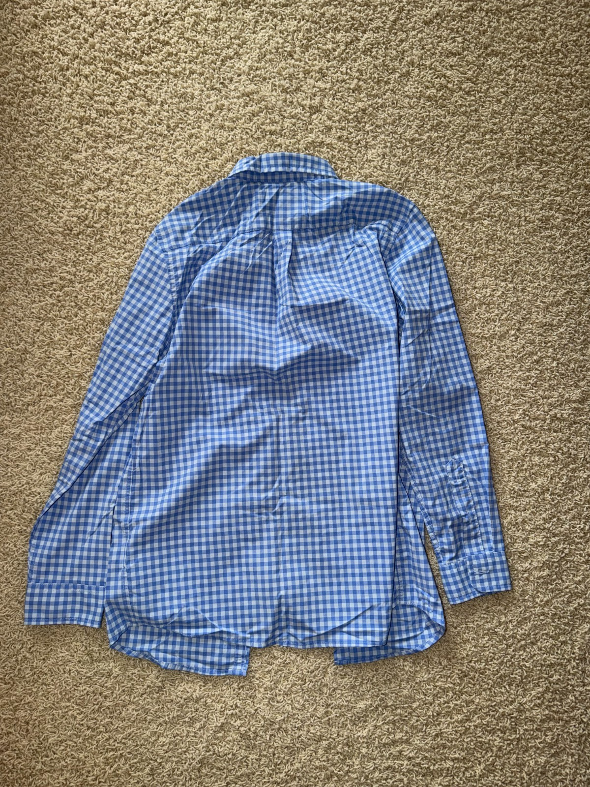 Vineyard Vines Boys Green White Gingham Whale Button-Down Dress Shirt M 12-14