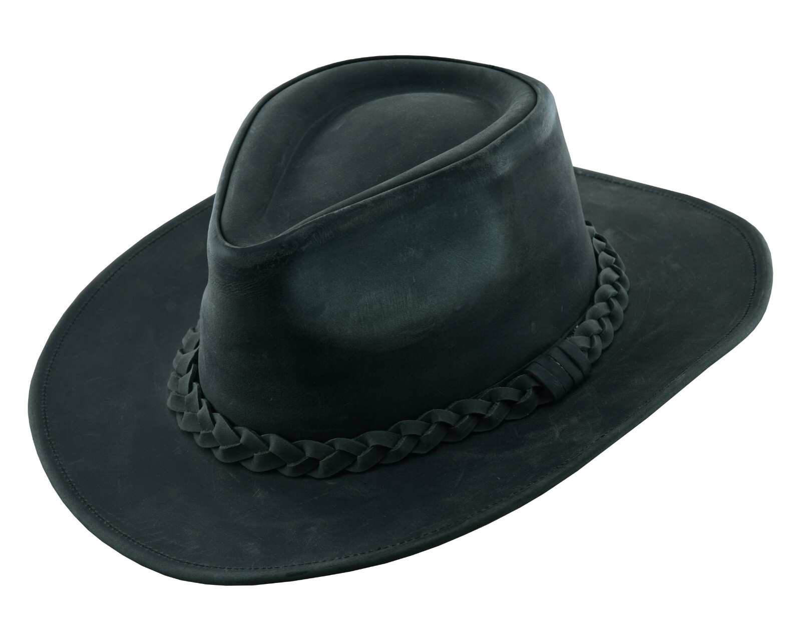 THUNDER Leather Cowboy Western Hat for Men and Women