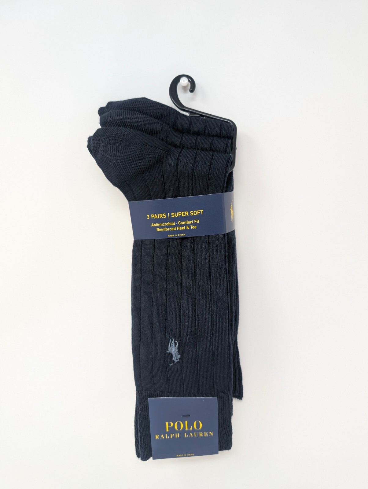Polo Ralph Lauren Men’s Super Soft Crew Socks 3pairs 8662PK Sz:10-13 A0(A5T)
