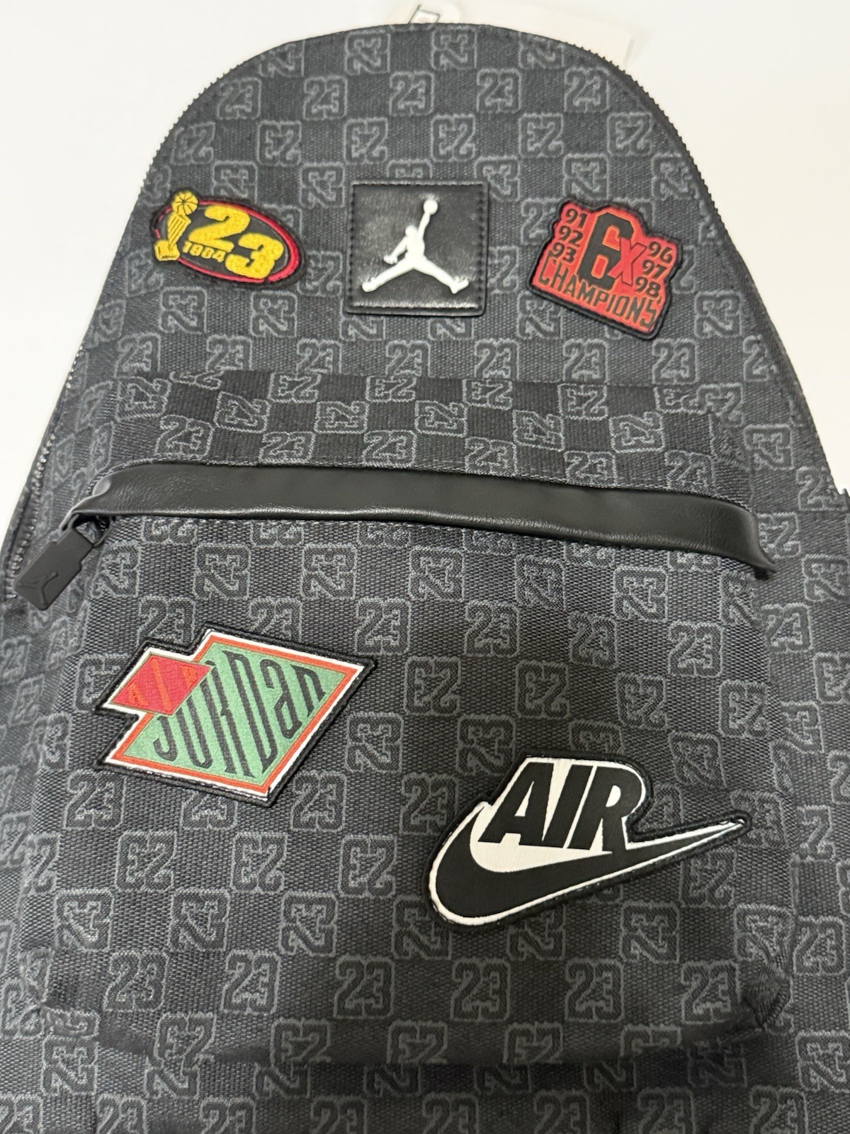Nike Air Jordan Monogram 20L Black Patch Backpack Bookbag Bag MA9155-023 NEW