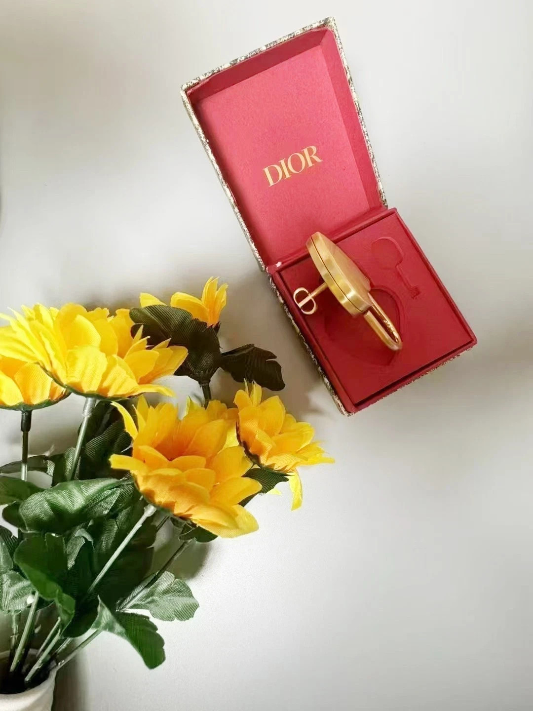 Dior Love Gold Heart Lock & Key Brand Novelty Limited Edition With New Box