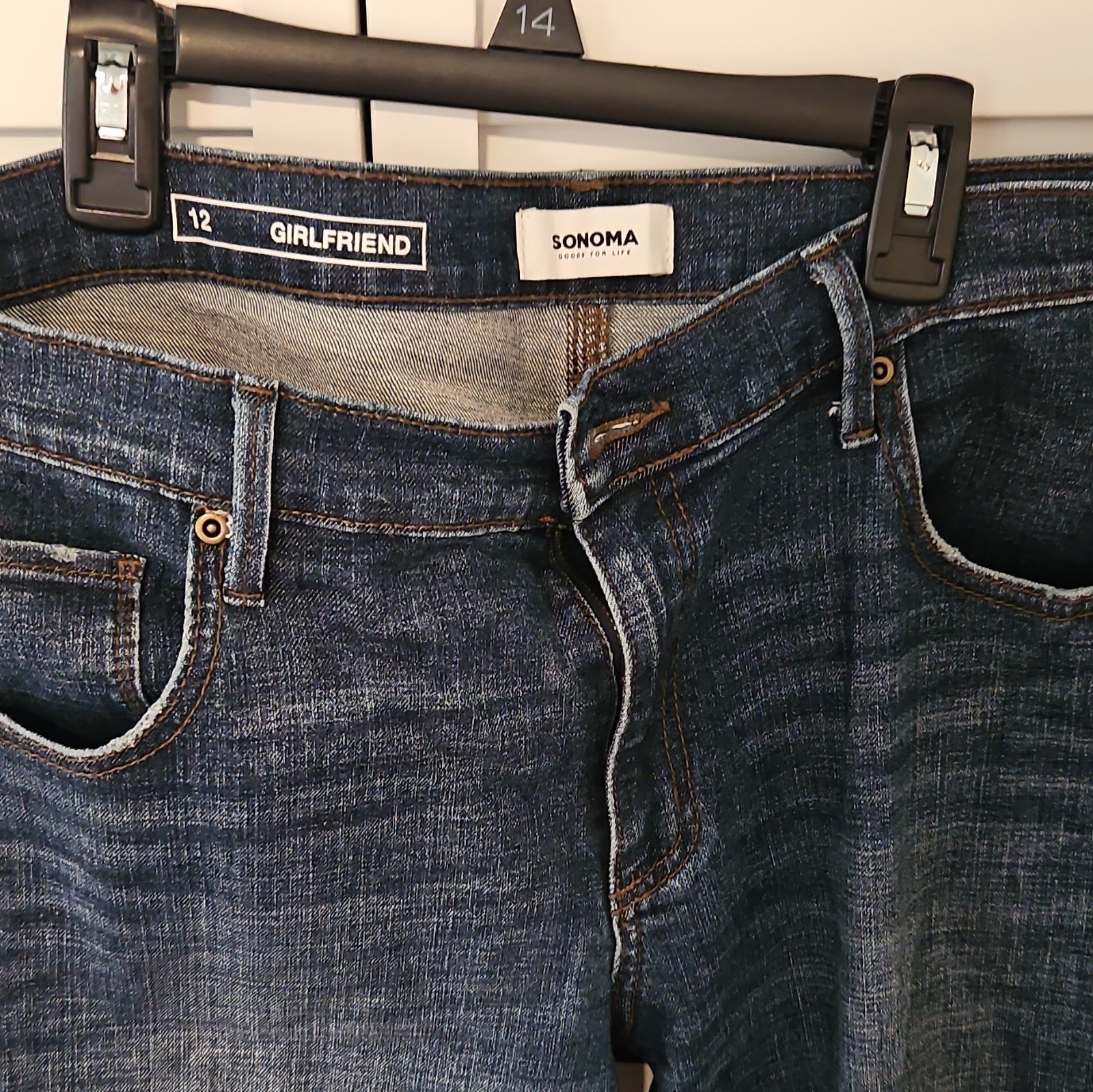 Sonoma Goods for Life Women’s Skinny Jeans 12 Dark Wash Blue Denim 5-Pocket