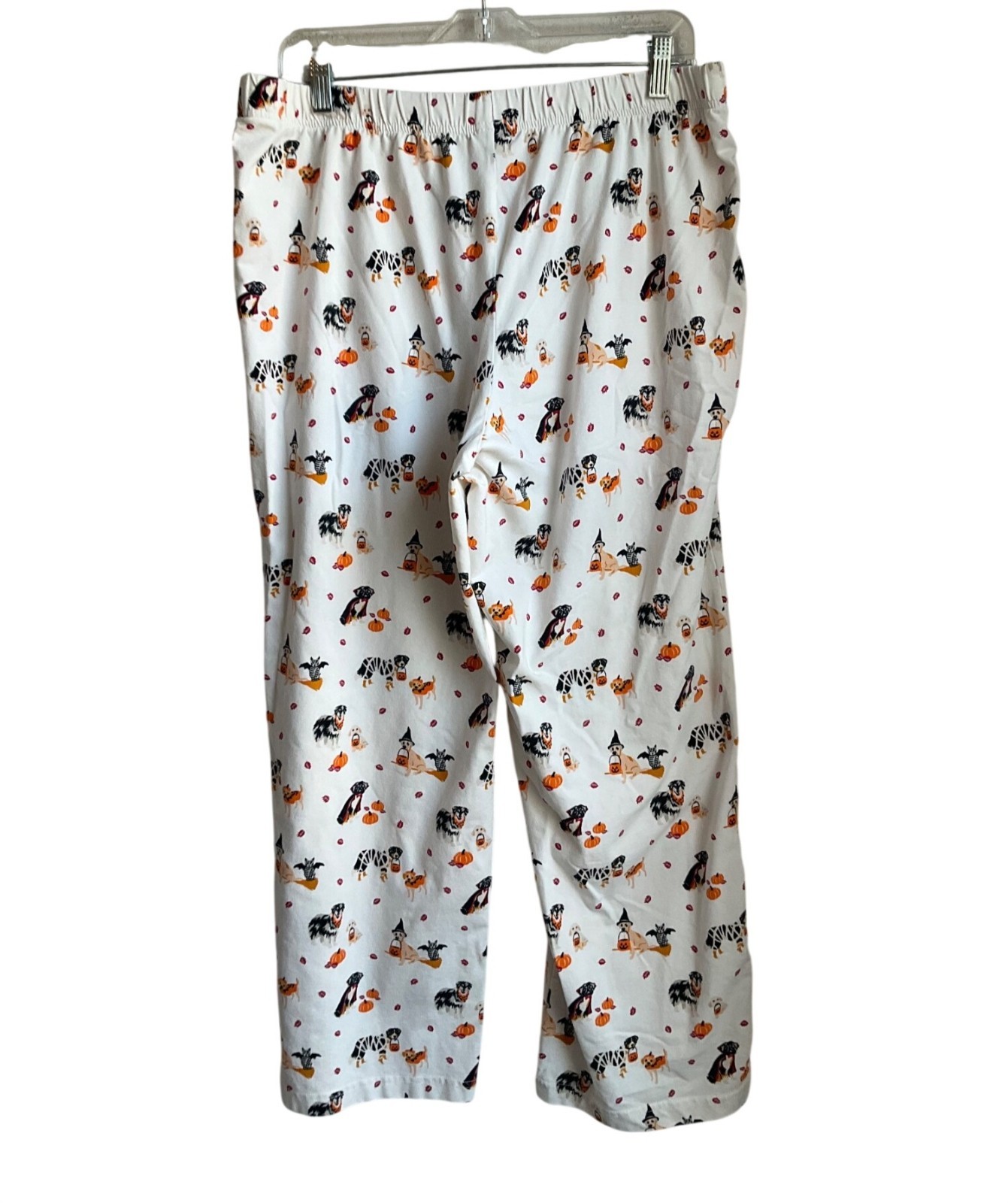 Lands End Large Halloween Novelty All Over Dog Print Pajama Lounge Pants