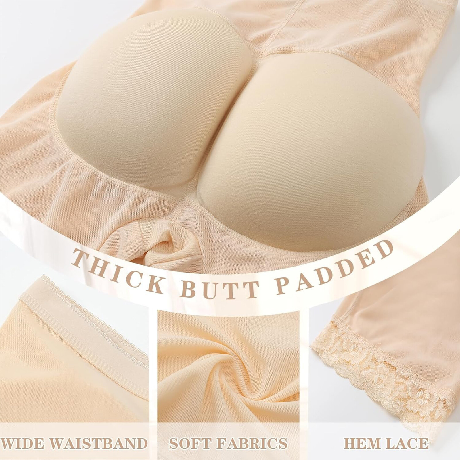 Thick Padded Butt n Hip Enhancer Body Shaper Girdle Girlshort Underwear Panties