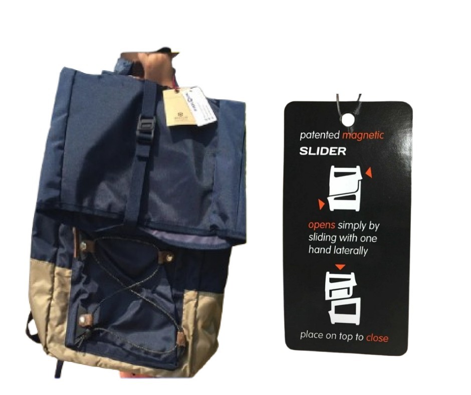LOT of 3 Backpack BLUE Multifunction Travel Handbag Crossbody Bag 25L Business