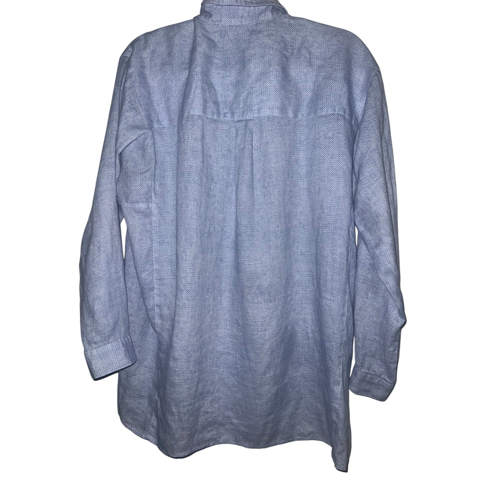 J. McLaughlin Fallon Loose Fit Linen Sz L | Preppy Style Essential