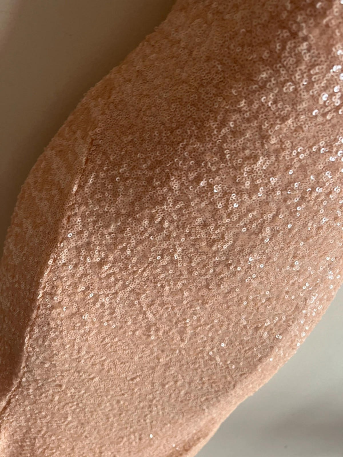 TFNC Showstopper Size 12 Peach Long Sequin Maxi Dress Prom Dress Cocktail Party