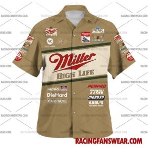 Bobby Allison Nascar 1988 Miller High Life Racing Suit Hawaiian Shirt- Polo Shir