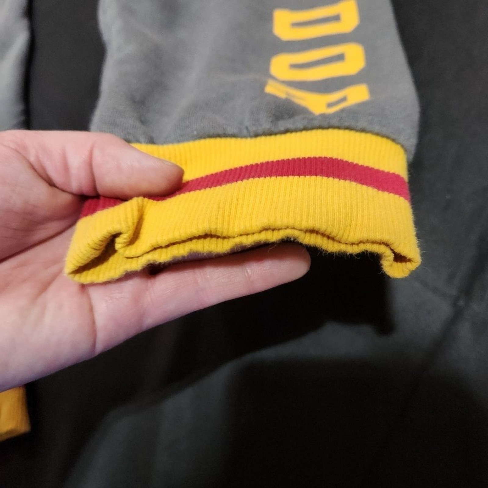 Warner Bros. Harry Potter Gryffindor Gray Joggers with Red and Yellow Accents L