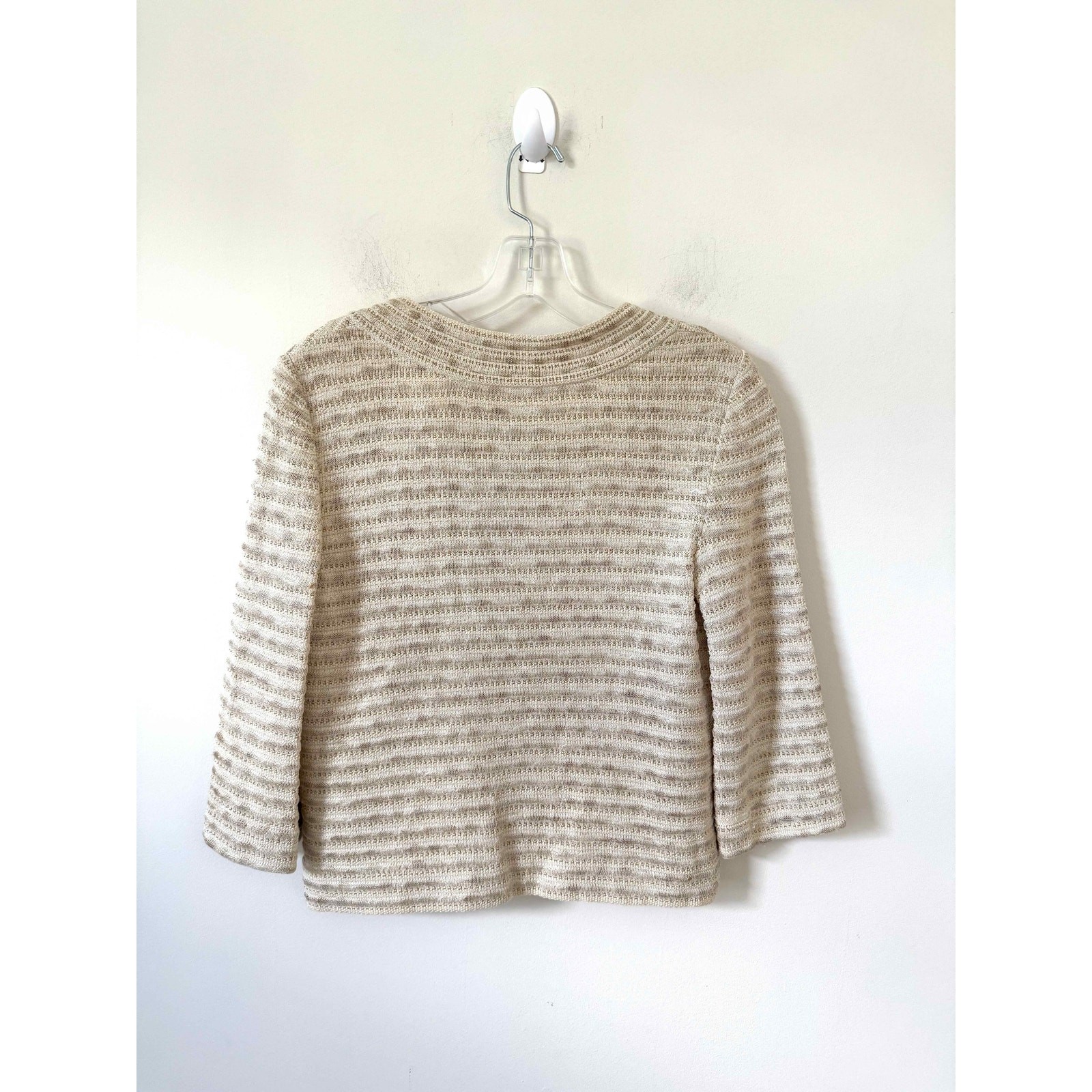 St. John Designer Gold Knit Jacket Gold Size 4