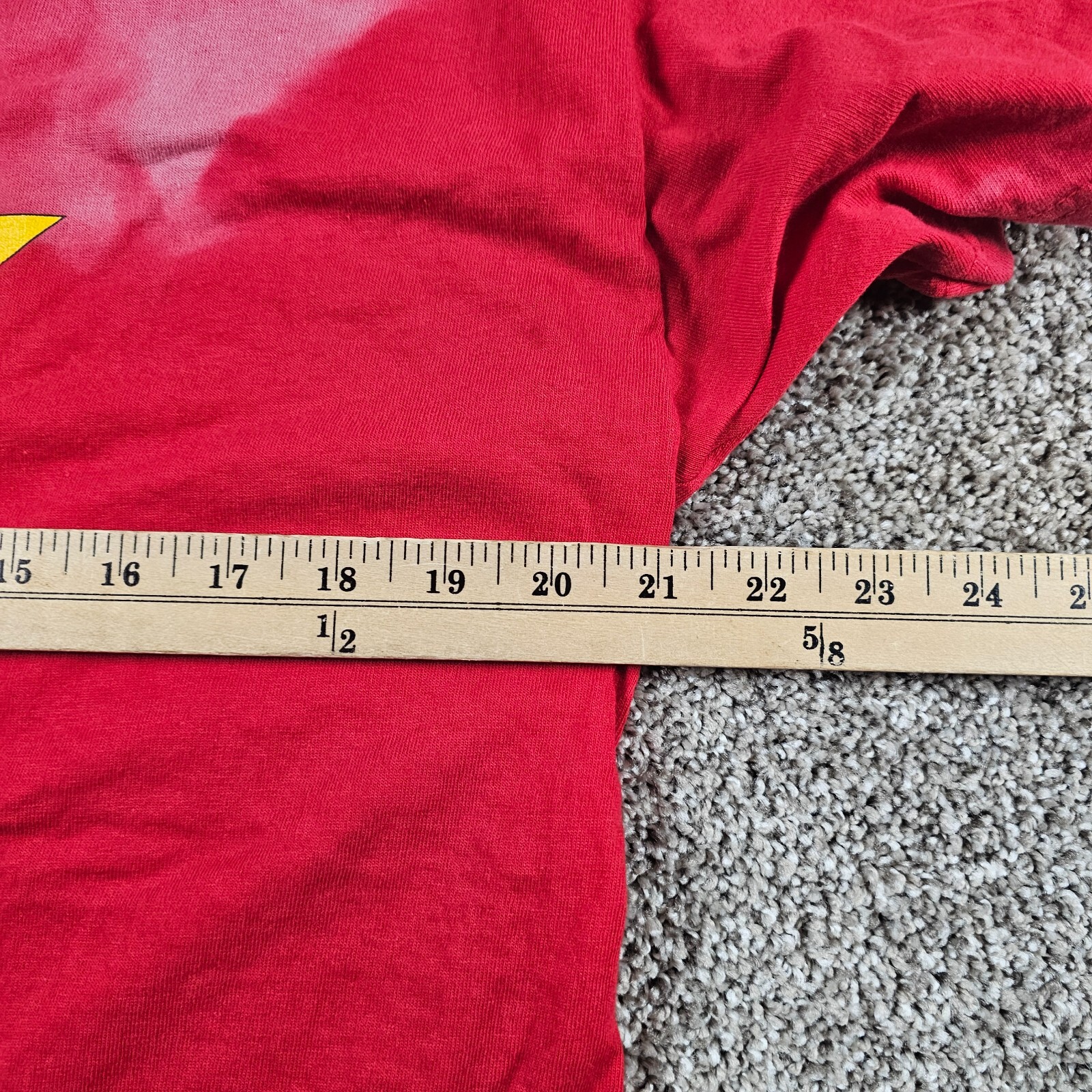 Vintage Goldstar Shirt Mens Large Red Superhero Booster Gold DC Comics Logo 90s