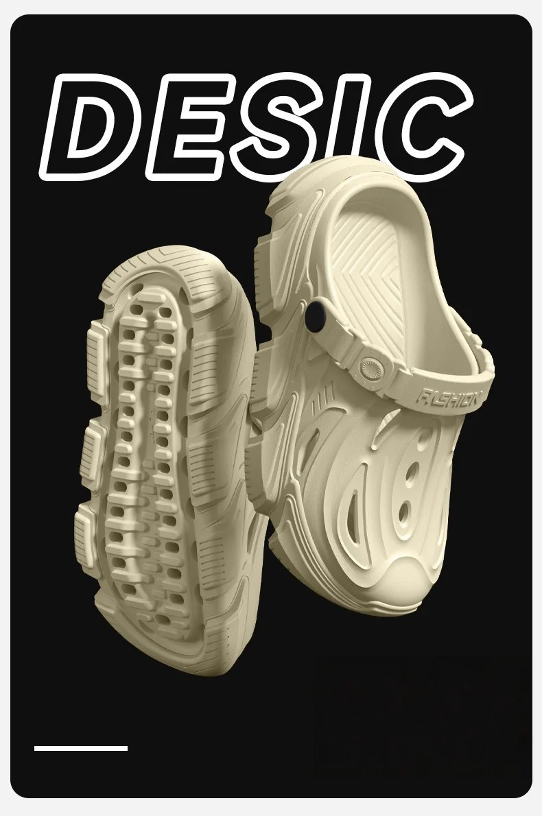 Men’s EVA Clogs Mecha Style Thick Sole Soft Indoor Outdoor Casual Beach Sandals