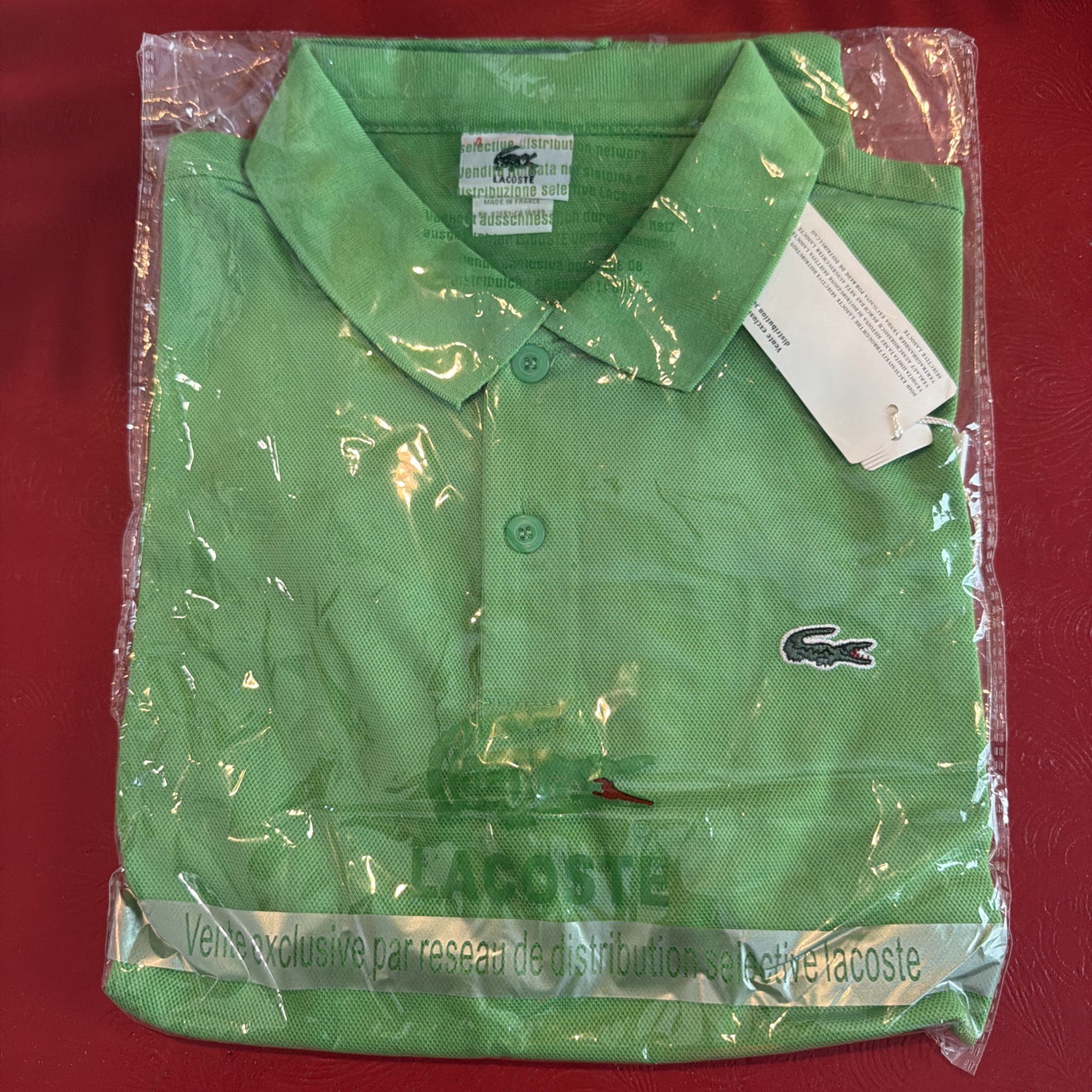 Lacoste Men’s Short Sleeve Cotton Logo Casual Polo Shirt Green