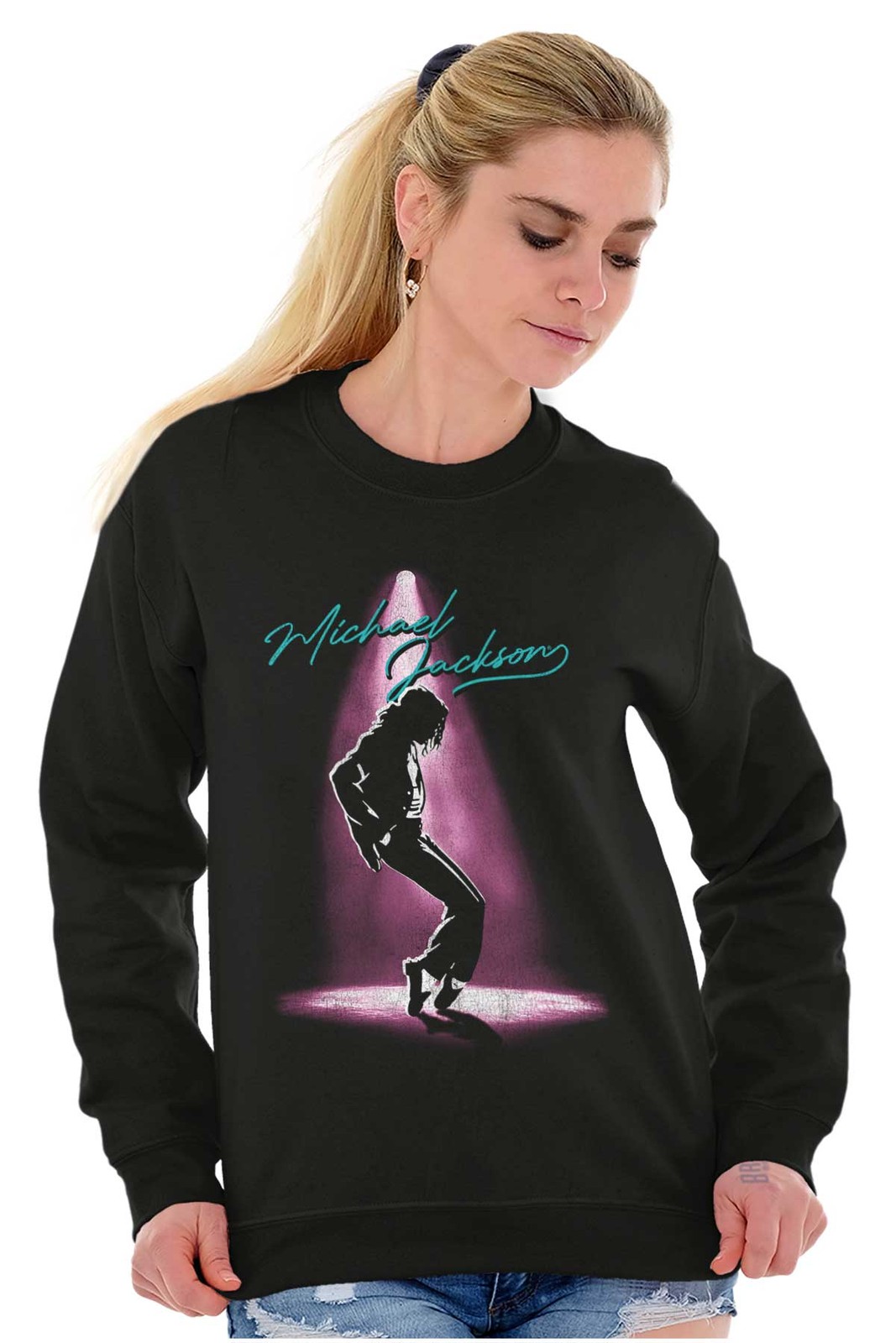 Michael Jackson Toe Stand Spotlight Dance Womens or Mens Crewneck Sweatshirt