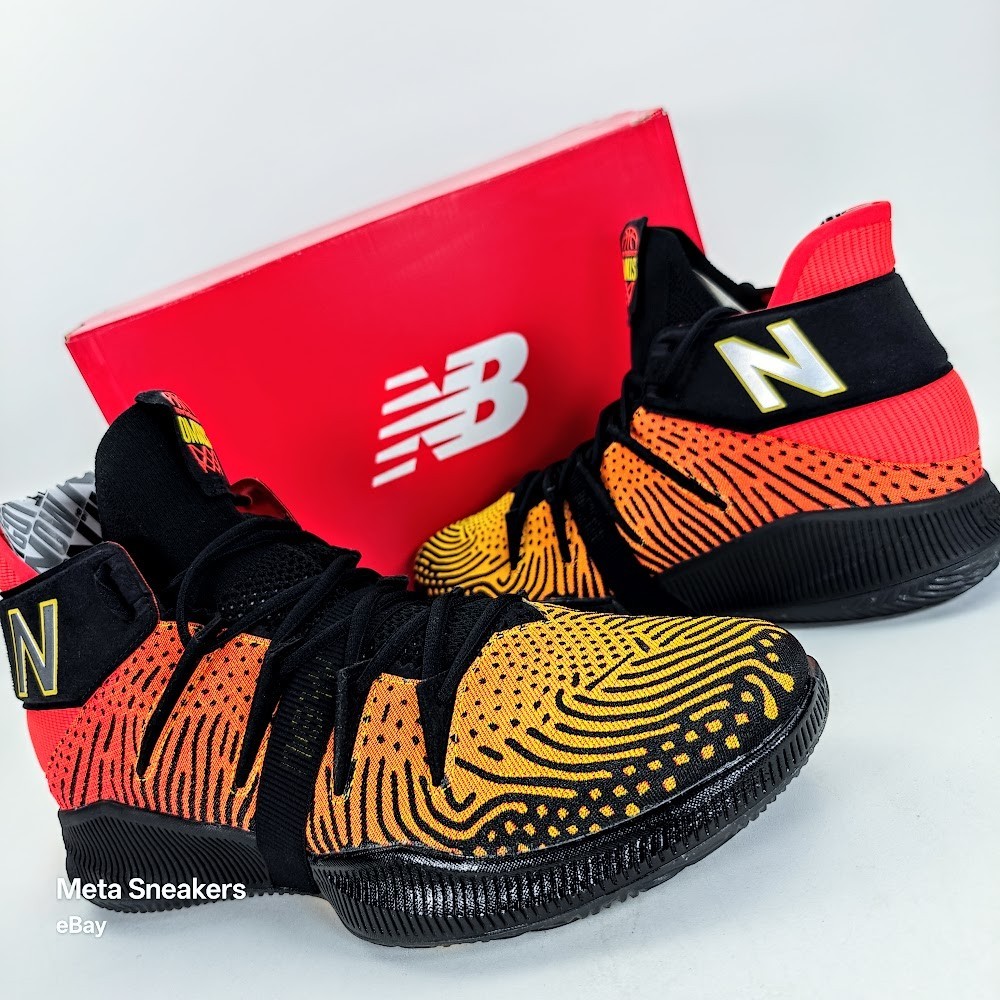 New Balance OMN1S US 13.5 Mens Black Orange Yellow Kawhi Basketball BB0MNXA1 NIB