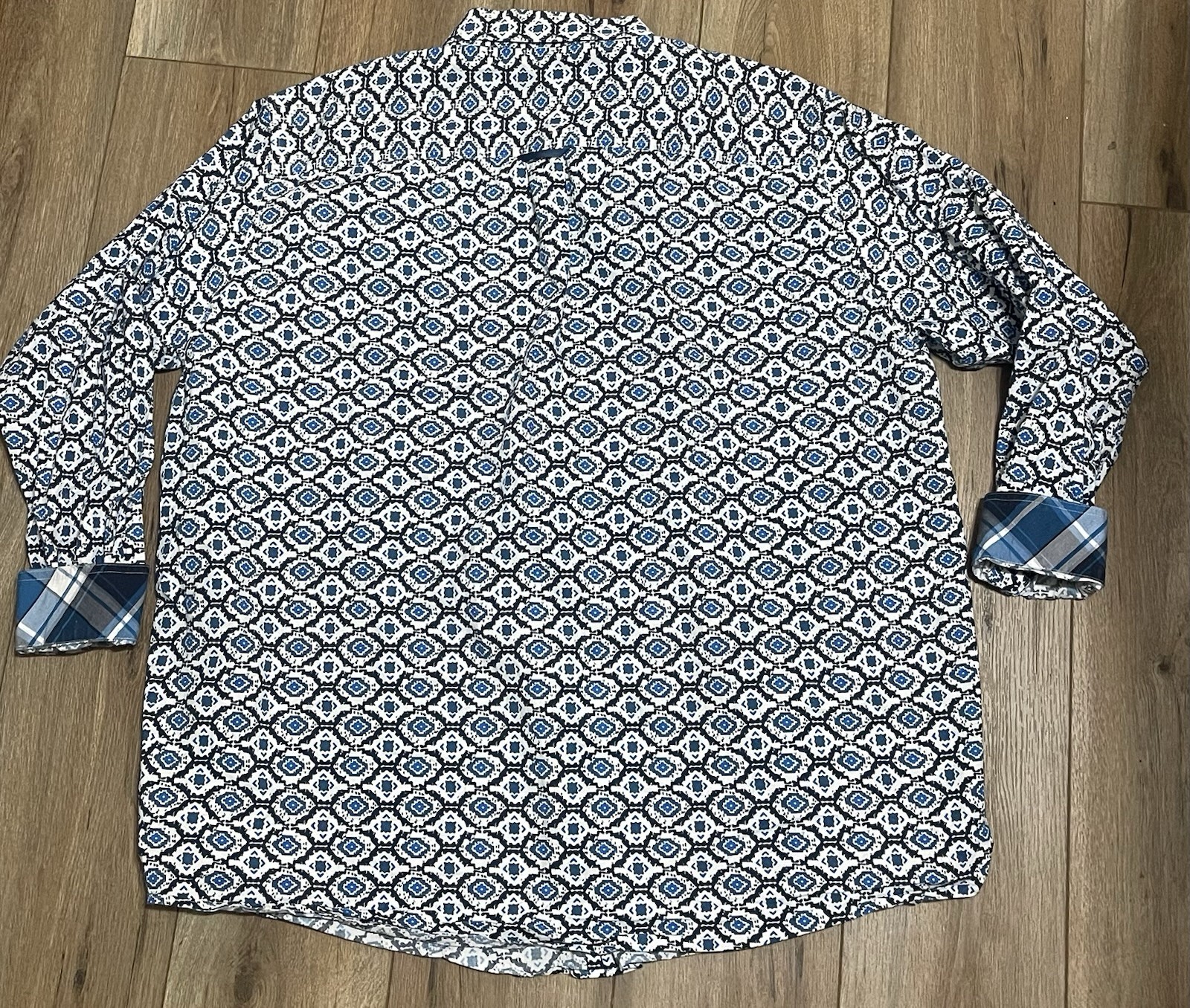 Panhandle Tuf Cooper Performance Men’s Geometric Long Sleeve Button-Up XXL