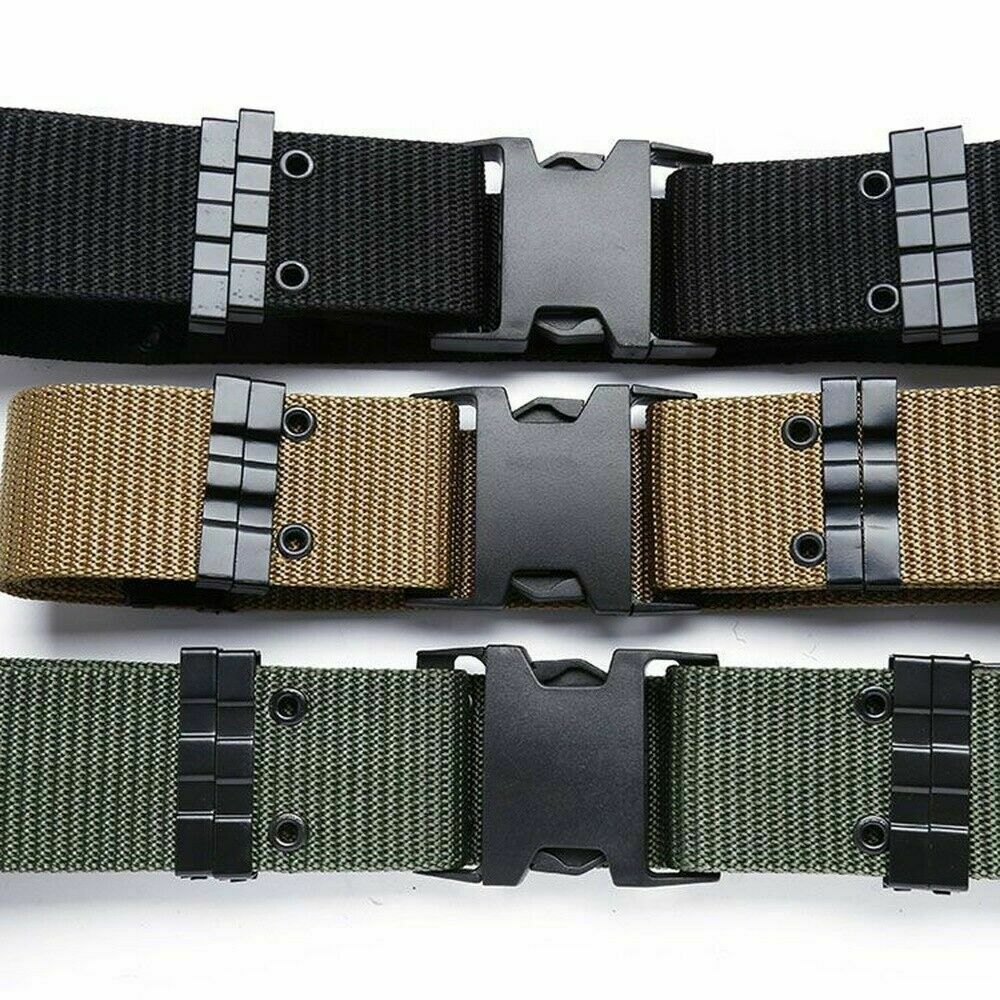 Military Pistol Belt Nylon Tactical Webbing Belt ALICE Marine Corps Type Belt US