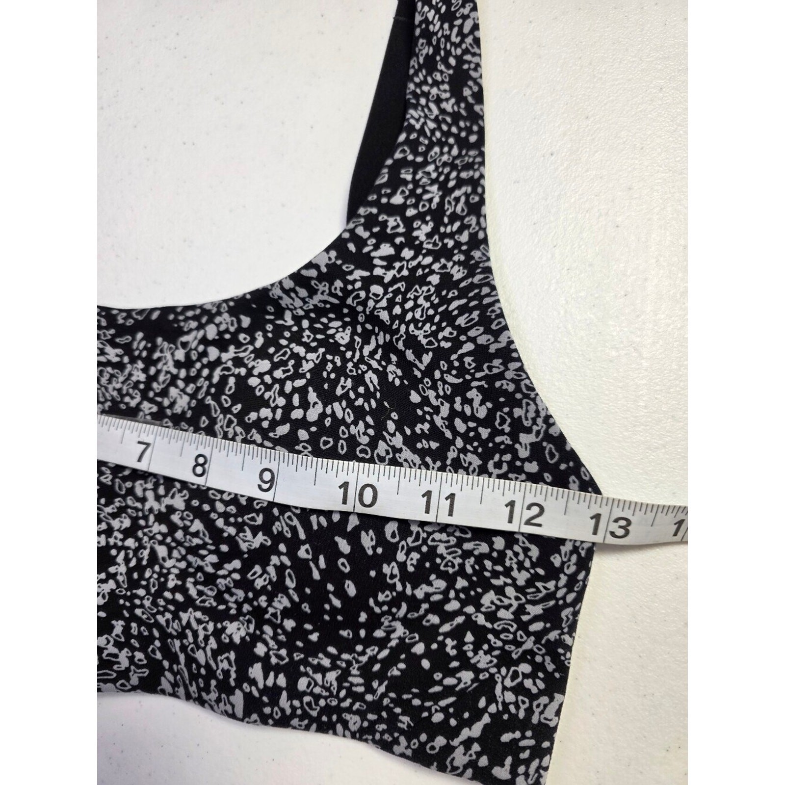 Lululemon In Alignment Bra Black White Print Adjustable Strap Size Unknown