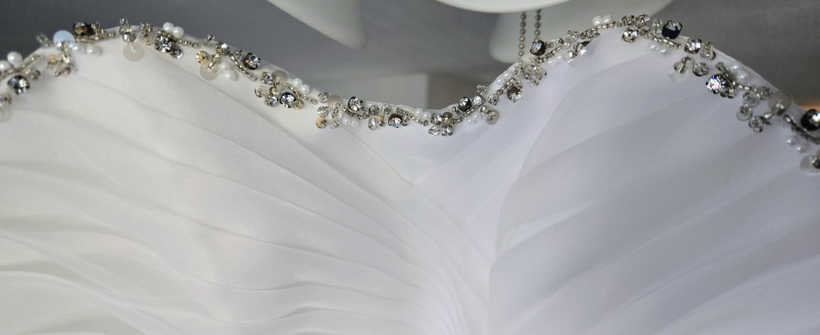 Mori Lee Voyage Beaded Formal Dress – Size 4 – White NWT – Madeline Gardner