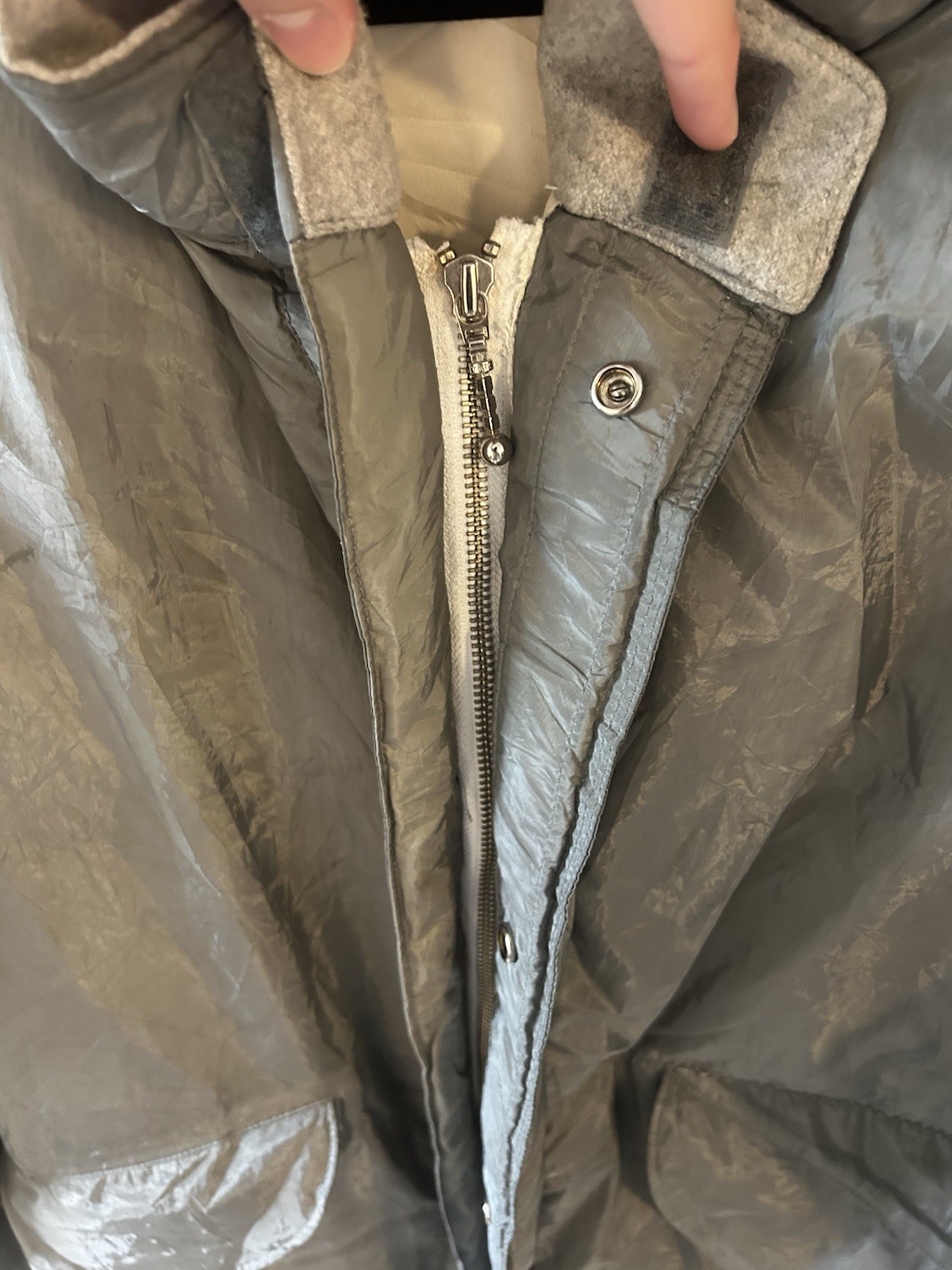 RARE Stone Island A/W 1999 Pure Metal Shell Down Jacket – XXL
