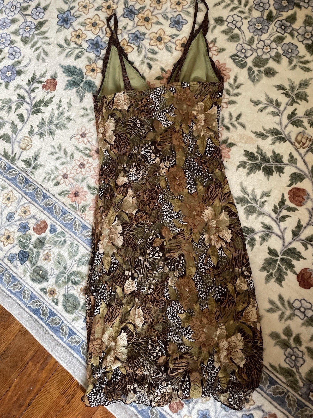 Unique Multicolored Pattern Midi Dress