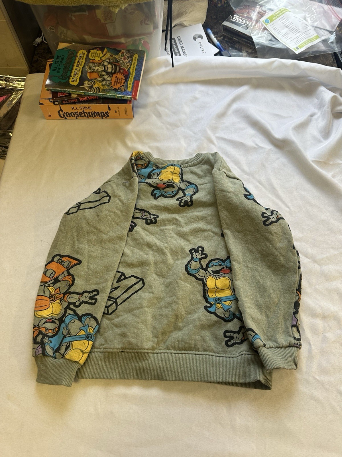 Nickelodeon Ninja Turtles Kids Sweater Size 7 Nickelodeon