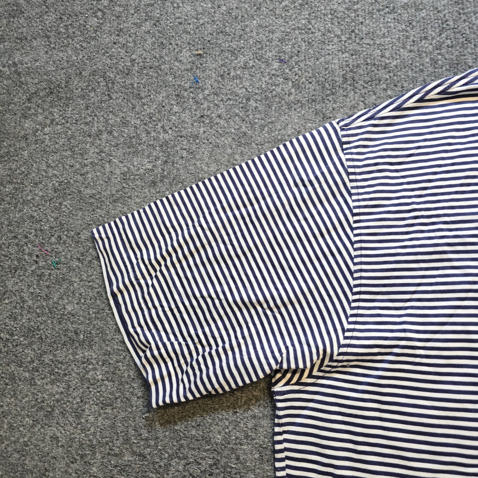 Peter Millar Shirt Mens XL Blue Striped Short Sleeve Stretchy Golf Polo Casual