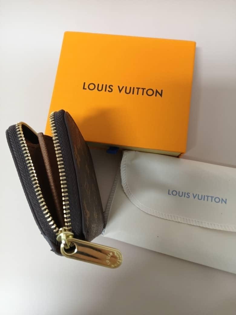 Louis Vuitton Monogram Zippy Zip Around Wallet Coin Purse Brown
