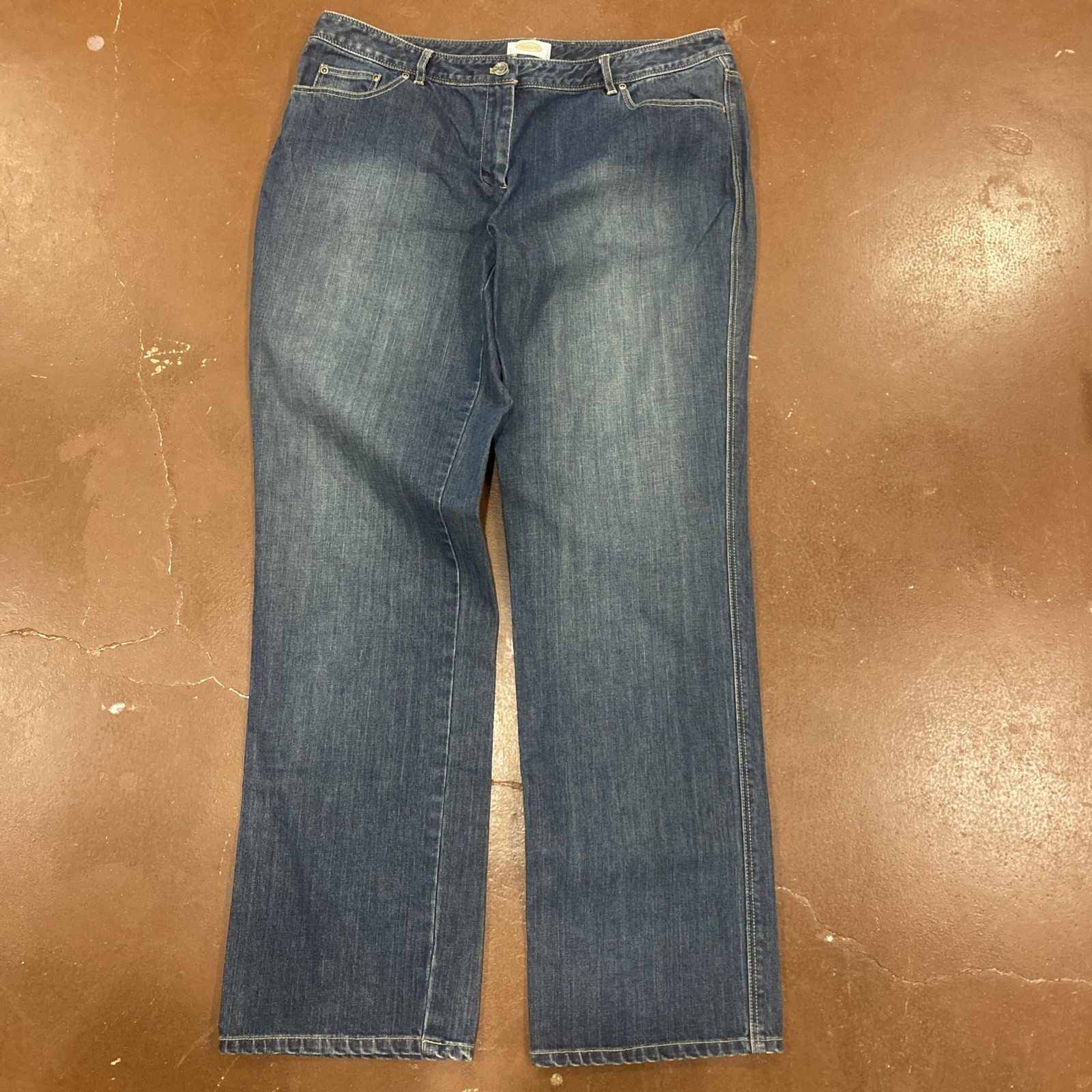 Talbots Jeans 99% Cotton 1% Spandex Women’s Stretch Fit Boot Cut Jeans Size 14