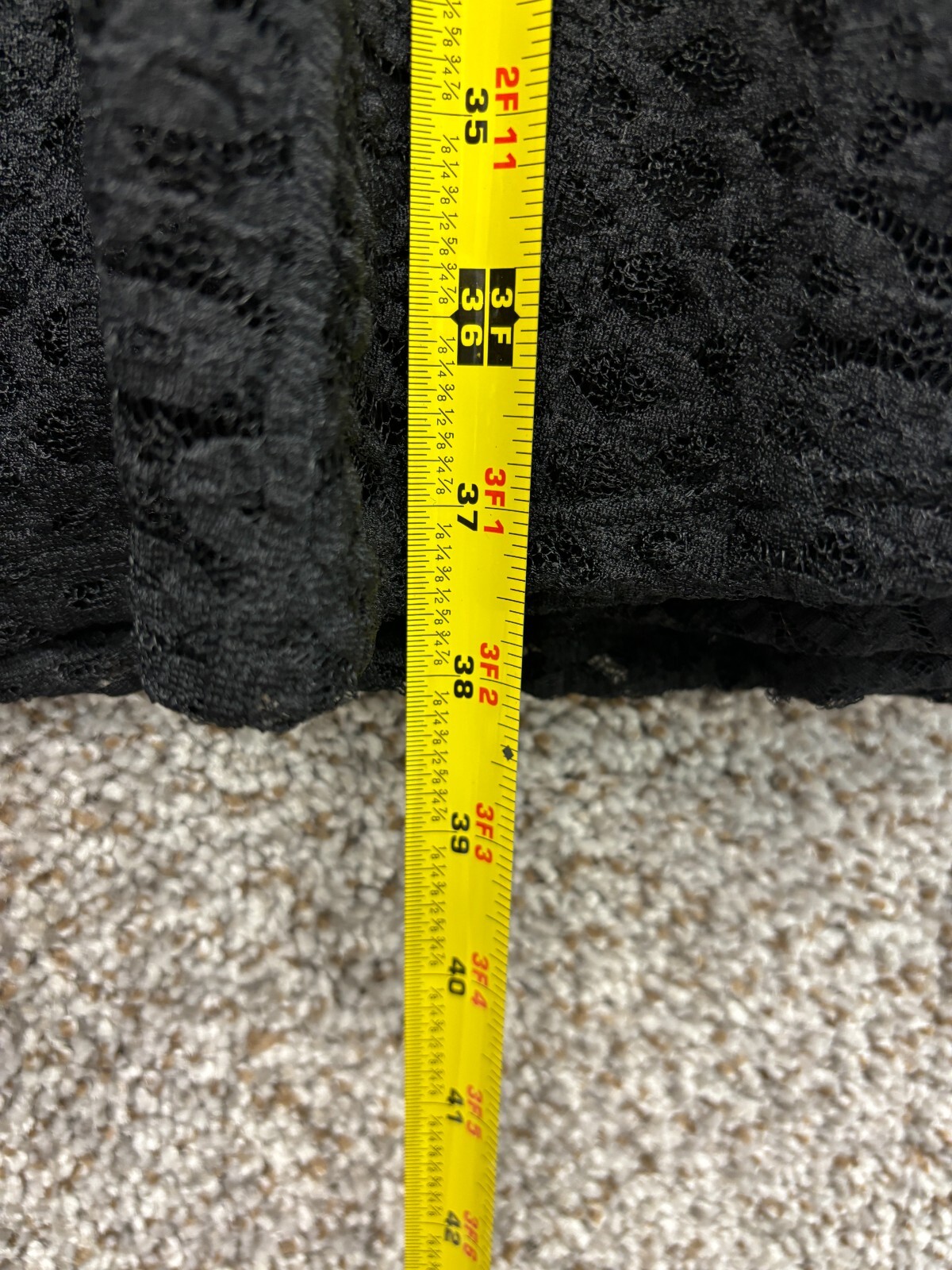 Fashion to Figure FTF Black Dress Fit and Flare Crochet/Lace Sleeveless Size 2X