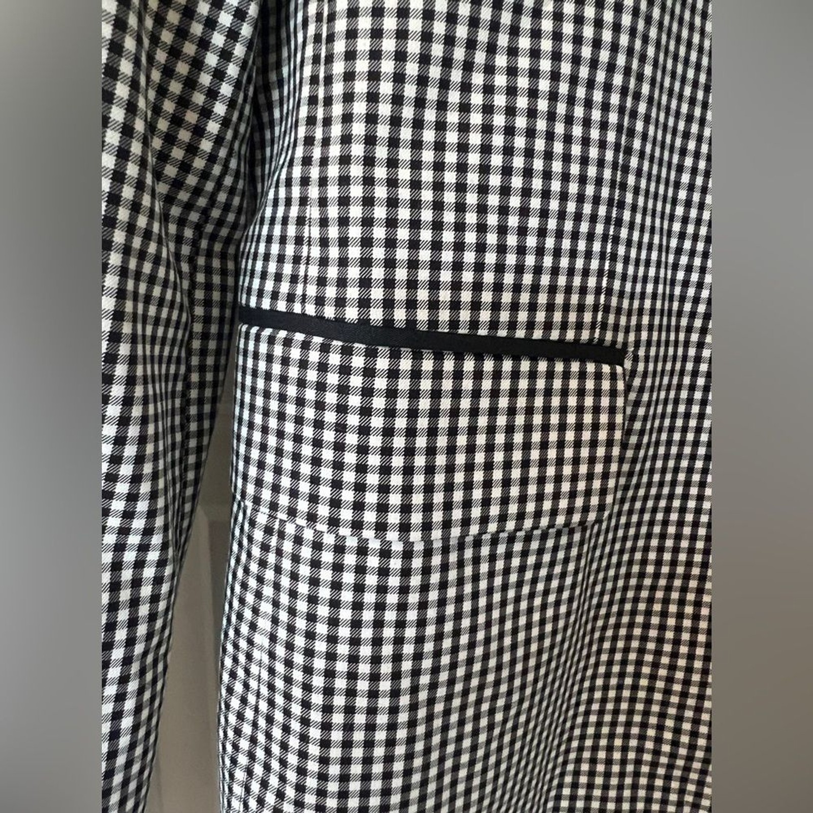 Zara Man Monochrome Checkered Blazer