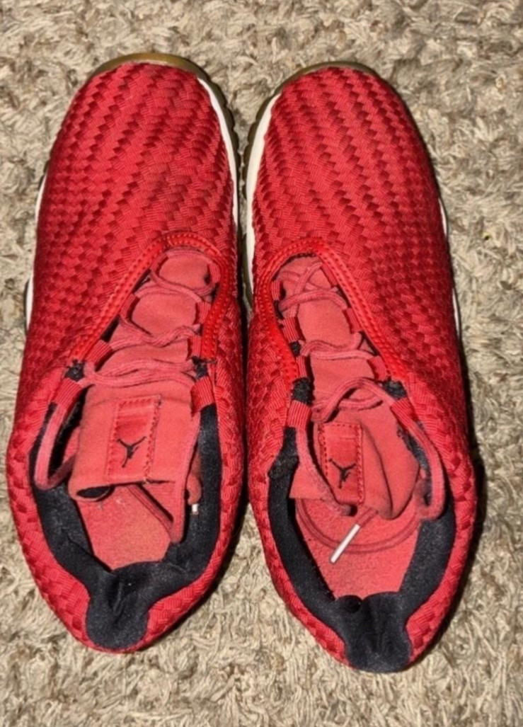 Nike Air Jordan Future Low Boys Size 5Y Red Woven Sneakers 724813-601🔥FAST SHIP