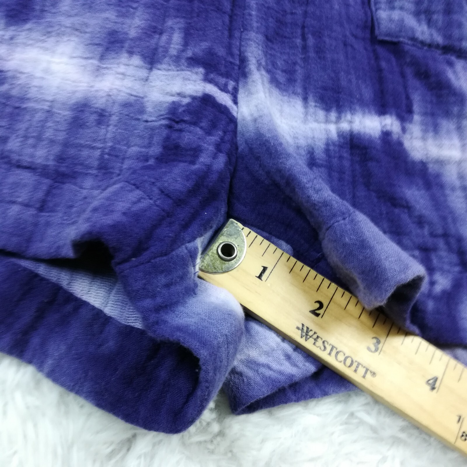 Madewell Womens Jumper Warm Hooded Purple Tie Dye Muslin Beachwear Fun S New