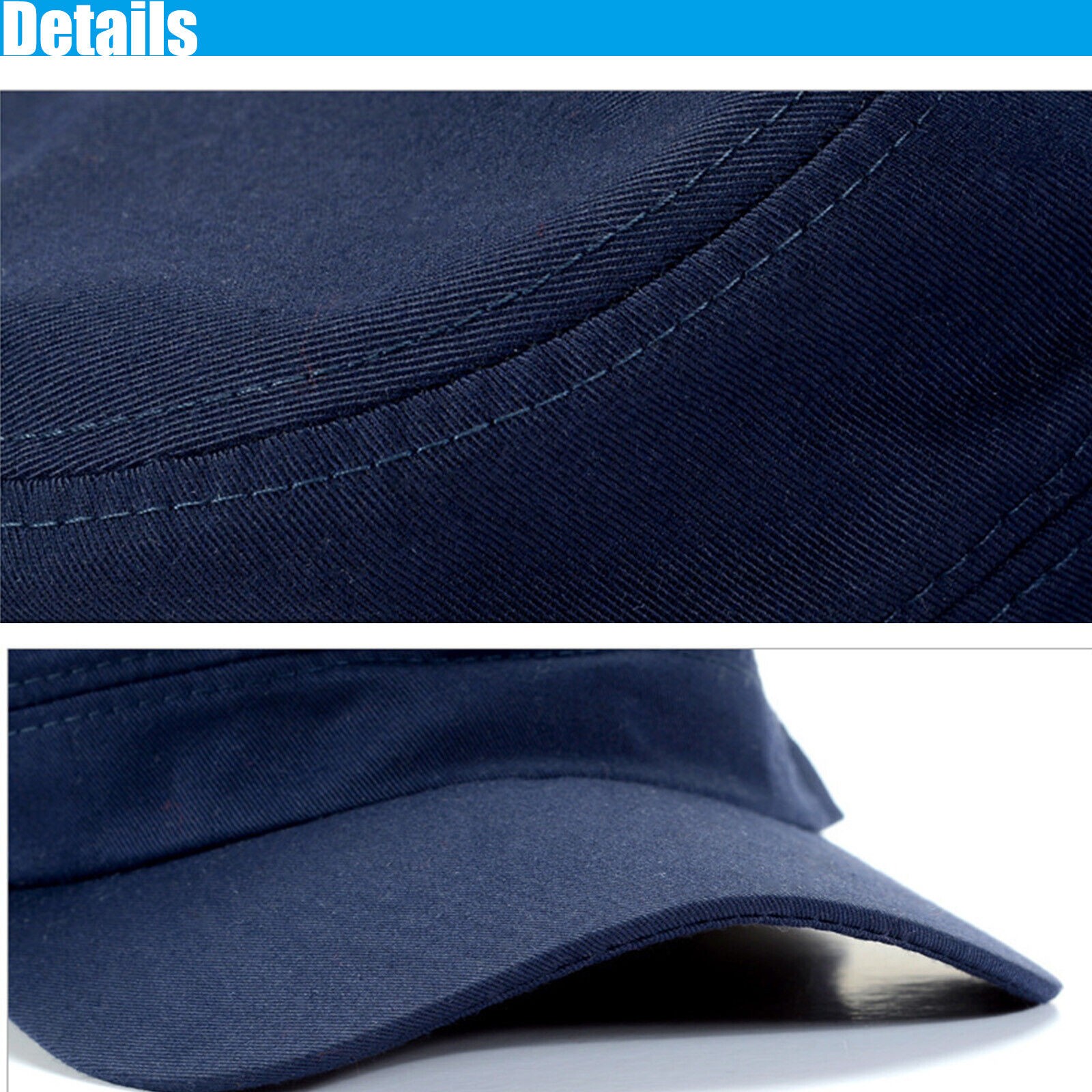 Unisex Baseball Cap Breathable Flat Top Hat for Outdoor Sports, Casual & Formal